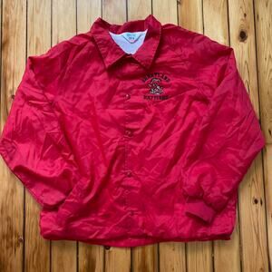 Vintage 1970s-1980s Sharyland Rattlers Embroidered Windbreaker Bomber Jacket